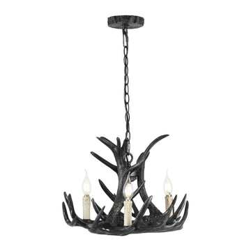 Rudolph Adjustable Resin Antler LED Chandelier